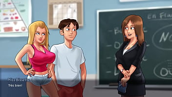 Summertime saga by darkcookie caught masturbating stepsis was putting a huge dildo in her pussy