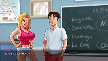 Summertime saga by darkcookie caught masturbating stepsis was putting a huge dildo in her pussy