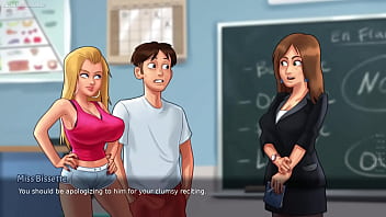 Summertime saga by darkcookie caught masturbating stepsis was putting a huge dildo in her pussy