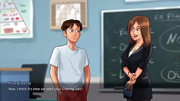 Summertime saga by darkcookie caught masturbating stepsis was putting a huge dildo in her pussy