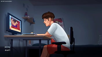 Summertime saga by darkcookie caught masturbating stepsis was putting a huge dildo in her pussy