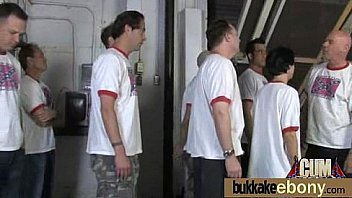 Group ebony blowjob and fucking ending with facial cumshot 4