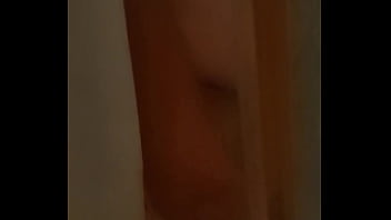 Caught big tits girl in bathroom