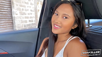 Tiny thai spinner has her fuck hole pounded hard