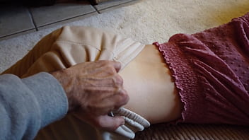 Taboo spanking cute girl