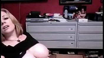 Busty girl stripping