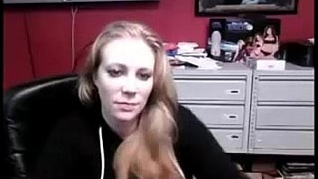 Busty girl stripping