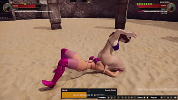 Lorna vs bambi nf3d lesbian no rules combat