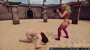 Lorna vs bambi nf3d lesbian no rules combat