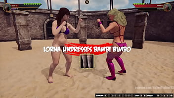 Lorna vs bambi nf3d lesbian no rules combat