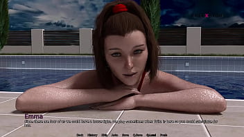 My dorm 4 games in pool mark playing with his stepsister and her friends