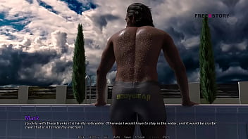 My dorm 4 games in pool mark playing with his stepsister and her friends