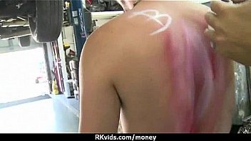 Amateur hottie takes cash for public sex 30