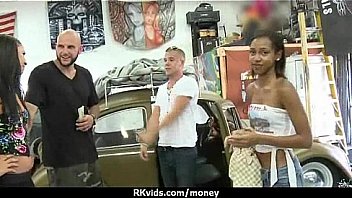 Amateur hottie takes cash for public sex 30