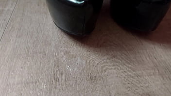 Spit and high heels shoes