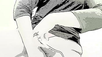 Manga comic of annita koxx epilating her pussy