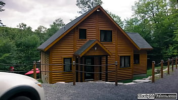 Emma Hix And Emily Willis Are At A Shack In The Woodsthey Make Out And Lick Pussy When A Bewildered Guy Stands Ifo Their Window Ready To Eat thumbnail