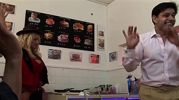 Amy azurra carly parker and chloe serve more than pancakes at this diner