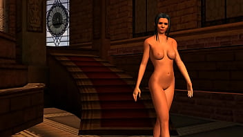 Animated girl in palace