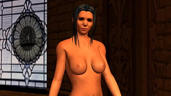 Animated girl in palace