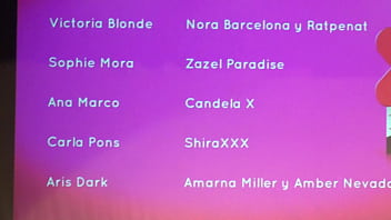 Nora barcelona & ratpenat ganadores premio ninfa mejores webcamers