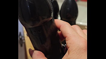 Large sextoy anal fuck