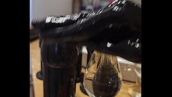 Large sextoy anal fuck