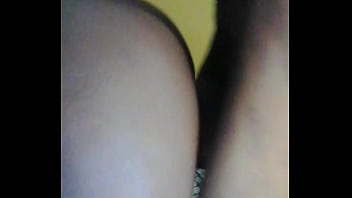 Naughty ebony big booty let's a stranger cum inside her tight pussy