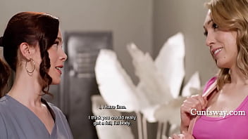 Two pussies one bolster