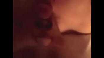 Cum shot down her throat