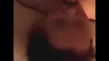 Cum shot down her throat
