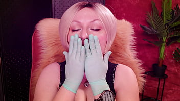 Asmr with 2 layers of medical gloves clicking and clapping hands arya grander