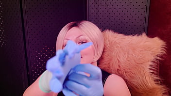 Asmr with 2 layers of medical gloves clicking and clapping hands arya grander