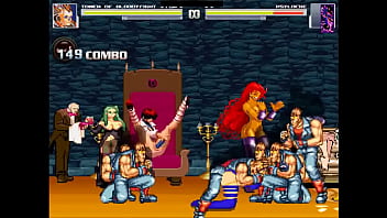 Purple haired japanese superhero group sex