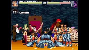 Purple haired japanese superhero group sex