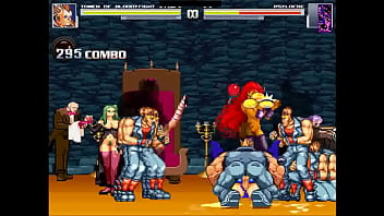 Purple haired japanese superhero group sex