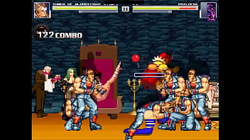 Purple haired japanese superhero group sex