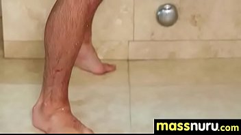 Slippery nuru massage for lucky dude 6