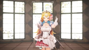 Anime girl strip dancing video