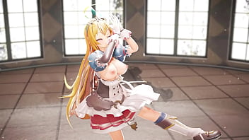 Anime girl strip dancing video