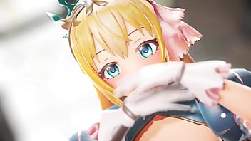 Anime girl strip dancing video