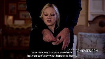 Slut maid boobs groped