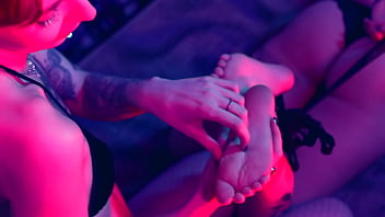 Small feet tickling submission