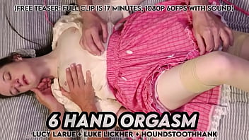 Six hand orgasm