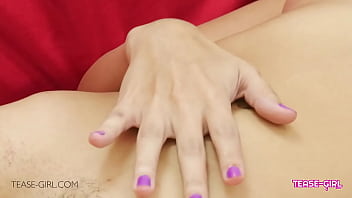 Beautiful brunette student is so horny