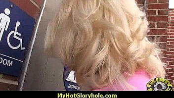 Interracial white lady confesses her sins at gloryhole 8