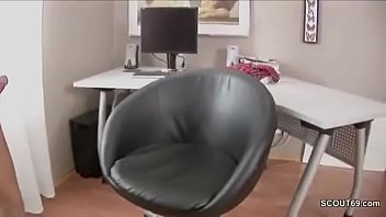 Skinny blonde girl in pantyhose seduce to fuck