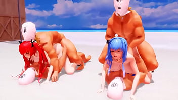 Azur lane gender bender orgy mmd