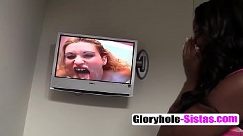 Chick with big tits playing with cock