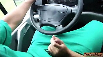 Cutie brunette teen babe tina hot banged in ambulance car